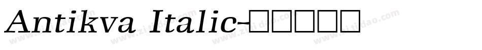 Antikva Italic字体转换